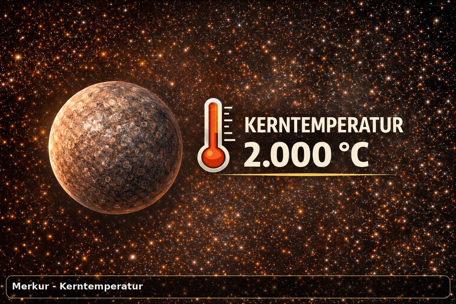 Temperaturen auf und in Merkur