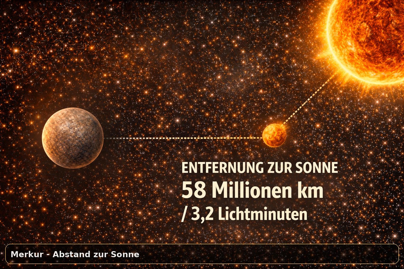 Abstand zur Sonne und Lichtlaufzeit