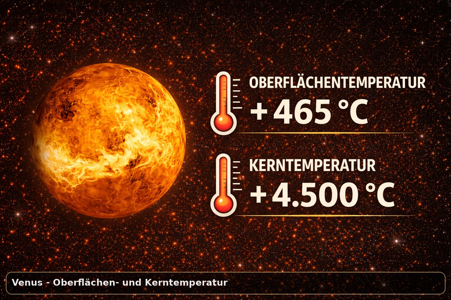 Temperaturen auf Venus