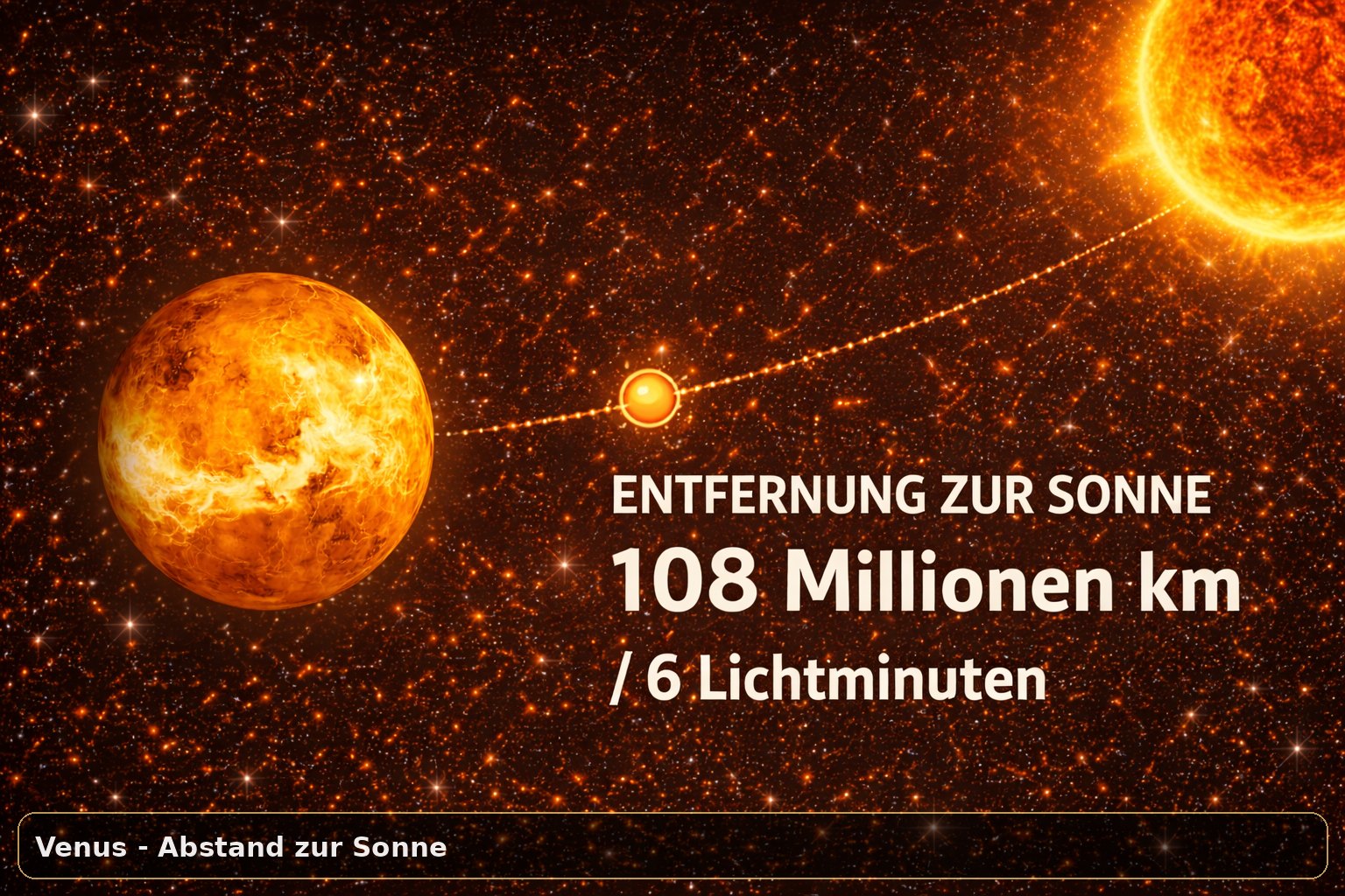Abstand zur Sonne und Lichtlaufzeit