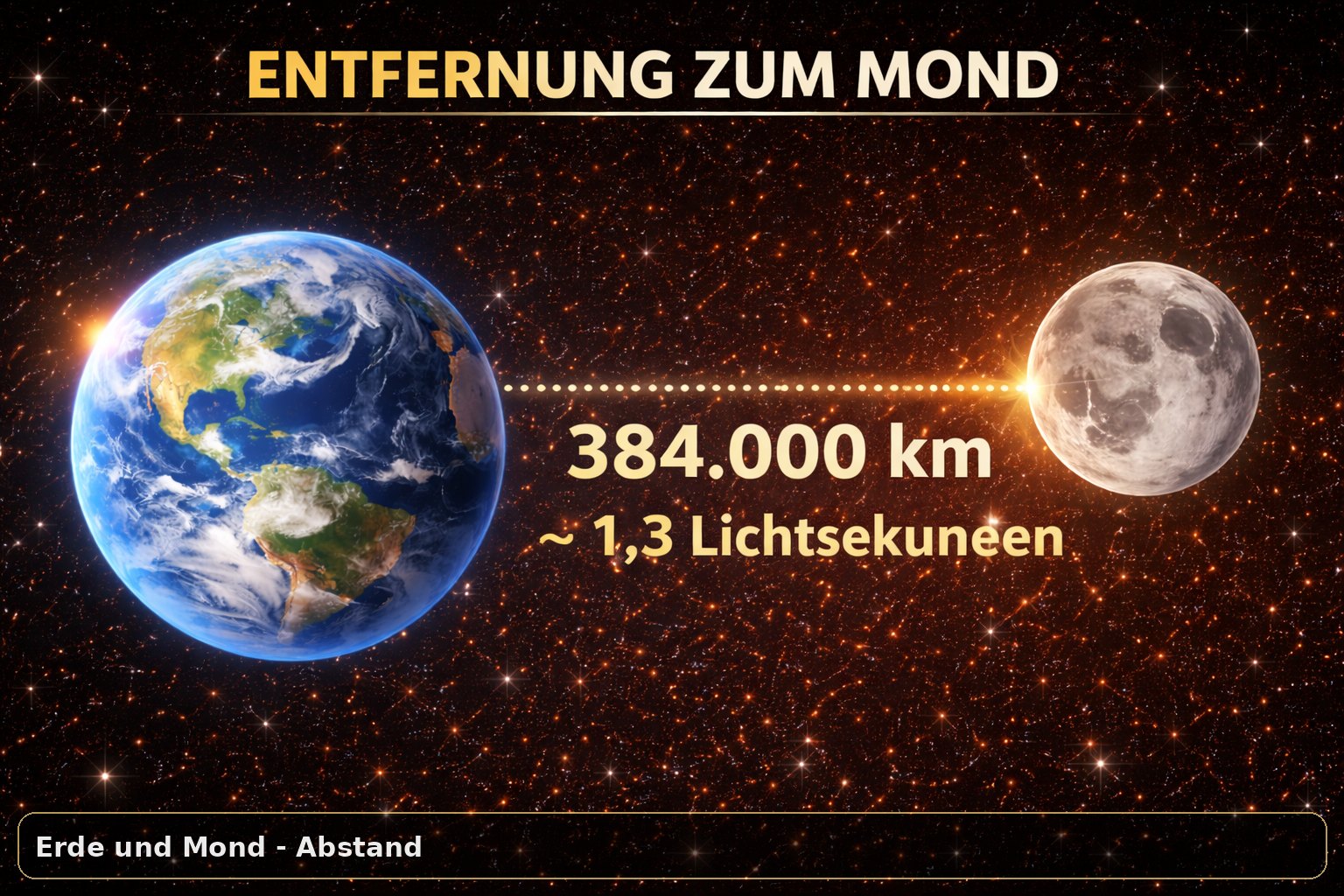 Der Mond als Begleiter der Erde