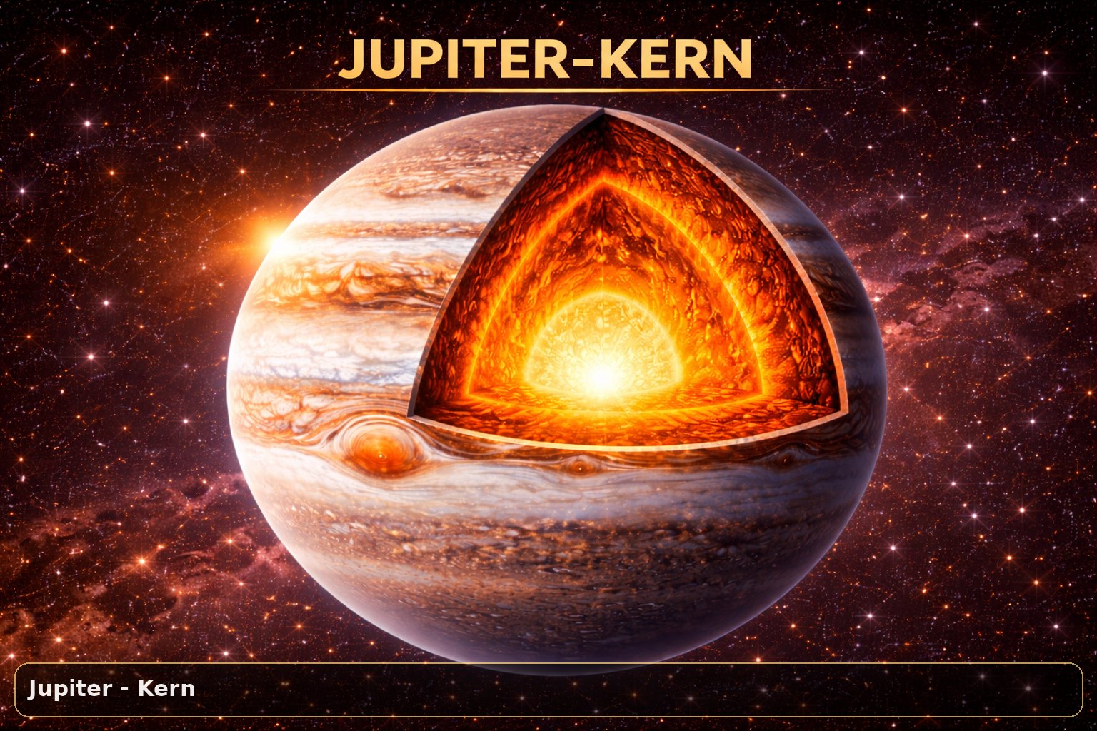 Der innere Aufbau von Jupiter