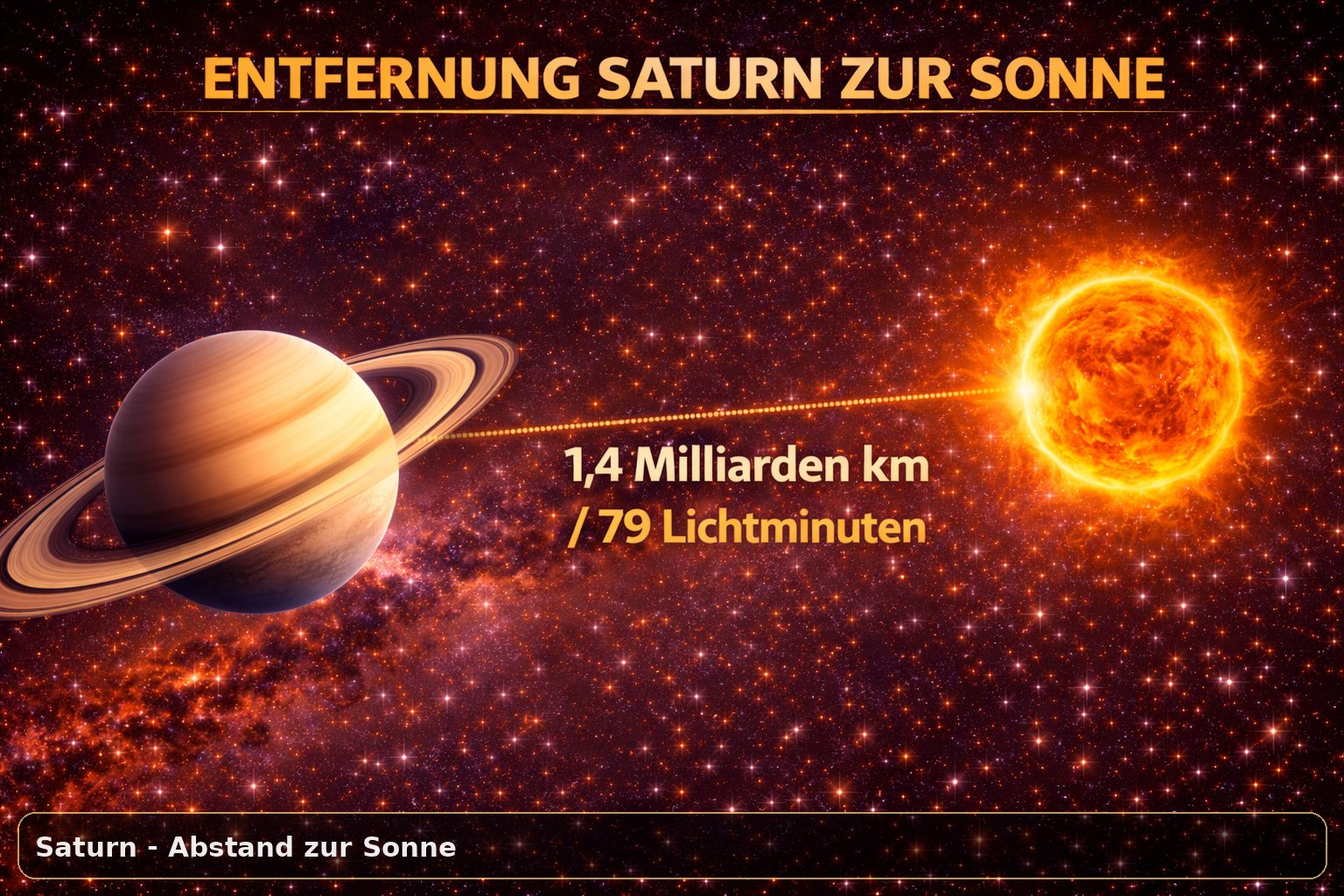 Abstand zur Sonne und Lichtlaufzeit